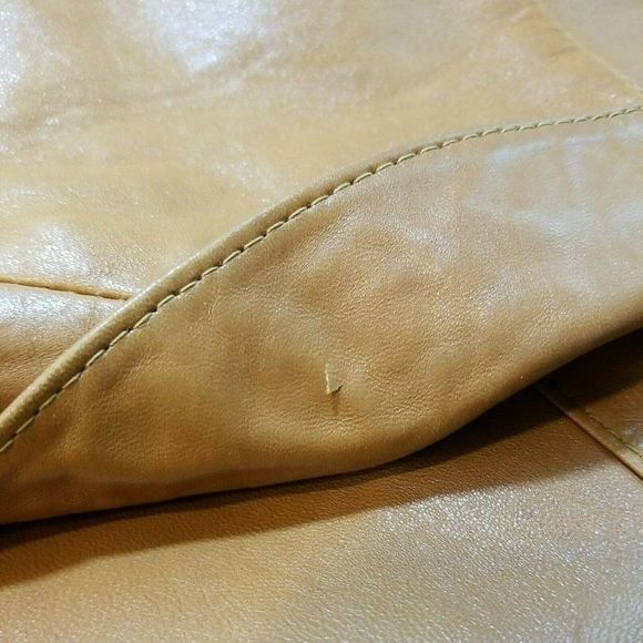 Vintage Mens Brown 44L Angel Skin Cabretta Leather Jacket By Grais Made in USA - Picture 12 of 12